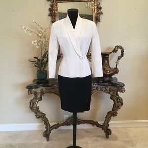 TAHARI Vintage Shawl Collar Wrap Coat Dress